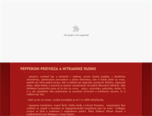 Tablet Screenshot of pepperoni.sk
